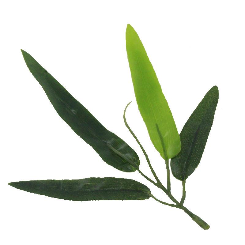 树仿真植物假叶子装饰真仿真竹叶仿过001胶叶绿色竹仿真枝厂家