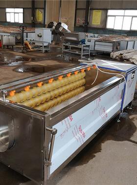 洗净菜胡萝卜清机清GSU设莲备藕山药磨皮清洗机食堂土豆脱皮洗机