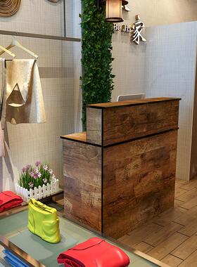 银收台店铺小型台服装店小吃fc-002店理发店复收古银柜台简约现代