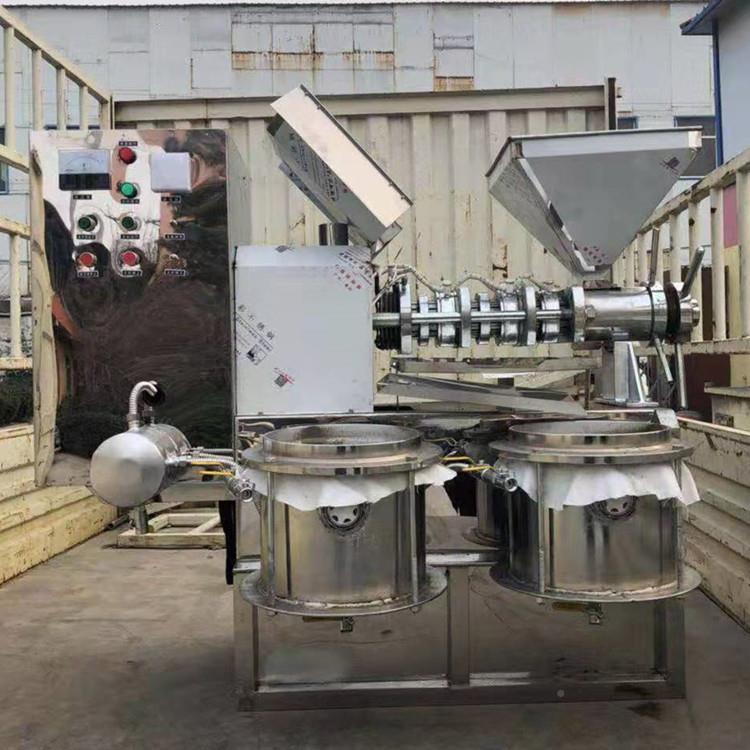 不锈全自NSX动压榨商油机 核桃花压油机 用小型榨油设钢备带过滤