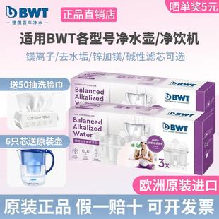 进口 BWT滤芯德国倍世净水壶过滤水壶家用净水器弱碱性水滤芯原装
