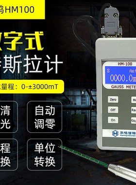 HM100磁铁高斯计3000MT特斯拉计 测磁仪 表磁仪 磁场强度测试仪
