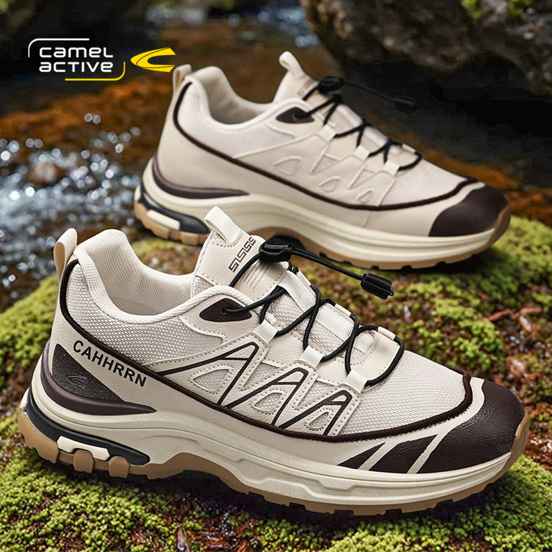 骆驼动感轻量化户外徒步登山鞋男