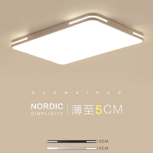 长方形大灯家用灯具led吸顶灯 客厅灯简约现代大气2024年新款
