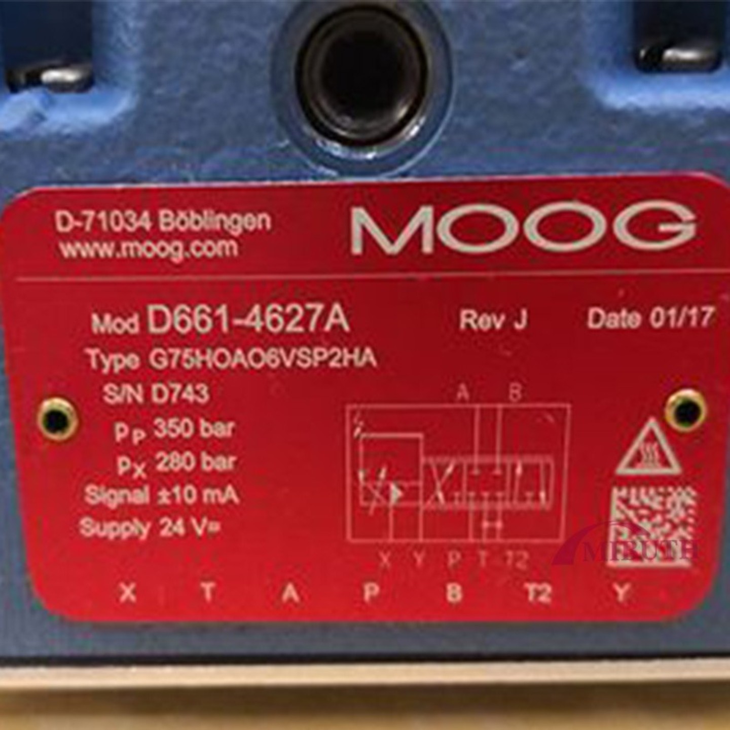 MOOG穆格伺服阀G631-3704B-5 G761-360（地坛设备）