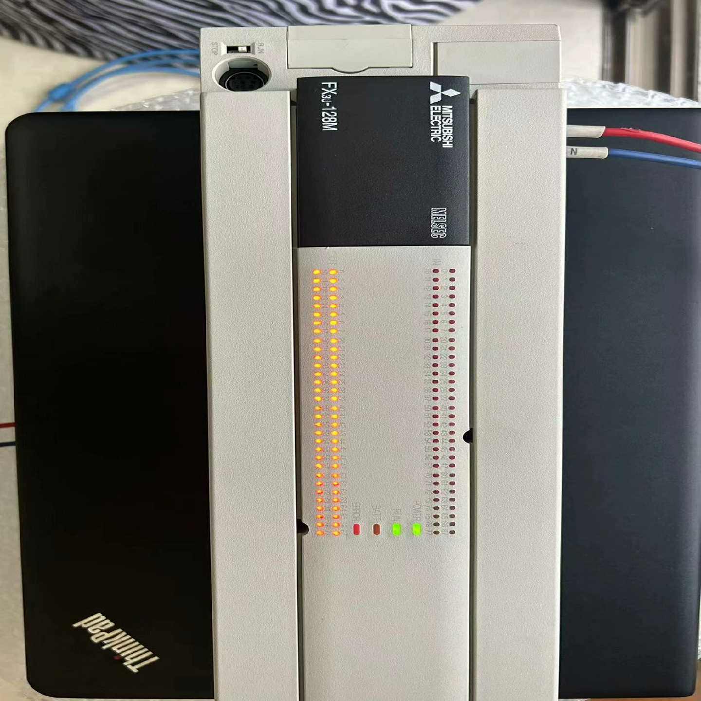 三菱PLC，FX3U-128MR/ES-A，成色充新，功能包【鑫鑫商铺】