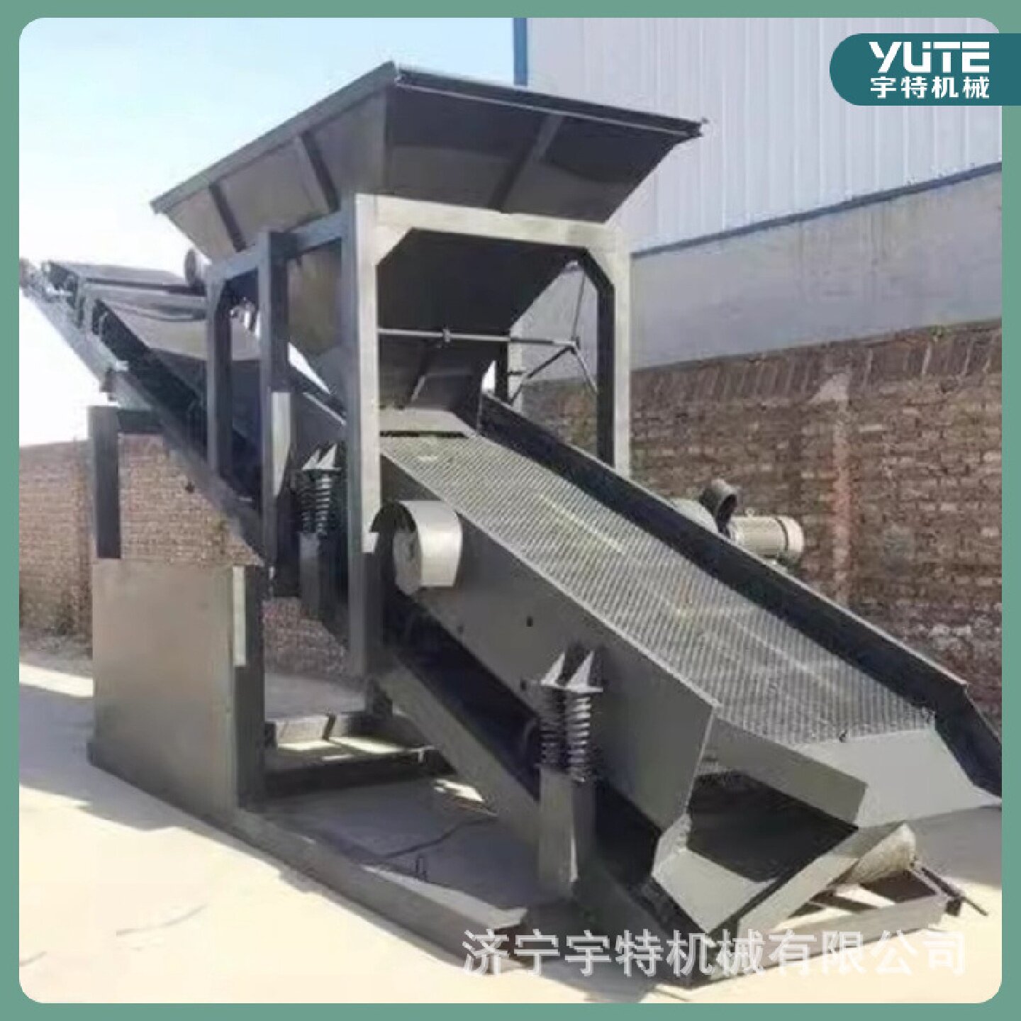 滚筒筛商砼站砂石筛分设备生产线建筑工地移动式筛沙机