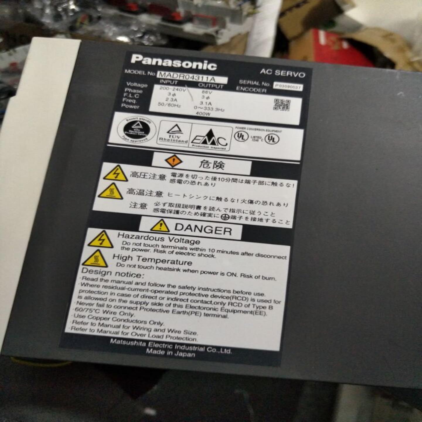 配件松下伺服驱动器MADR04311A议价