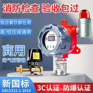煤气报警器商用餐饮饭店可燃气体探测器工业防爆燃气液化气防泄露
