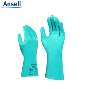 124绿色防化手套丁腈橡胶手套机械操作手套 Ansell安思尔39