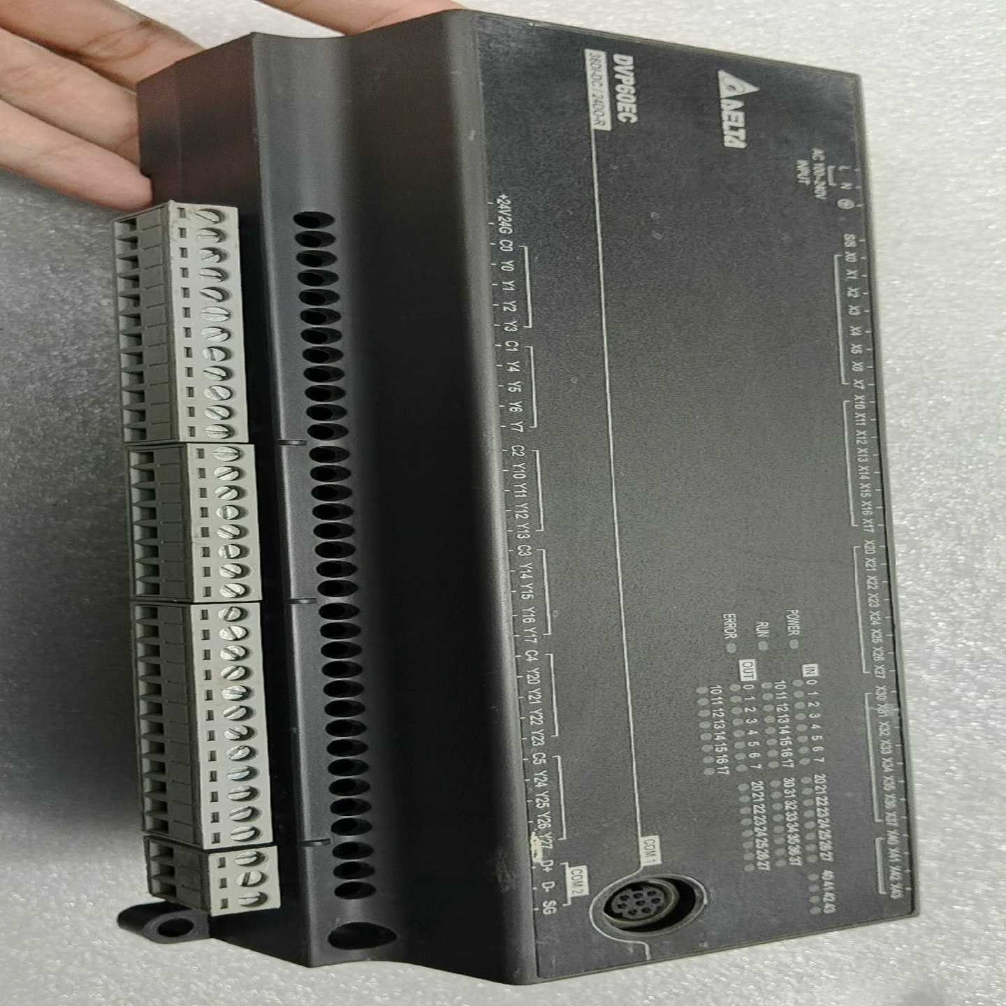 PLC台达二手DVP60EC00R3外观成色实拍如图功--议价商品