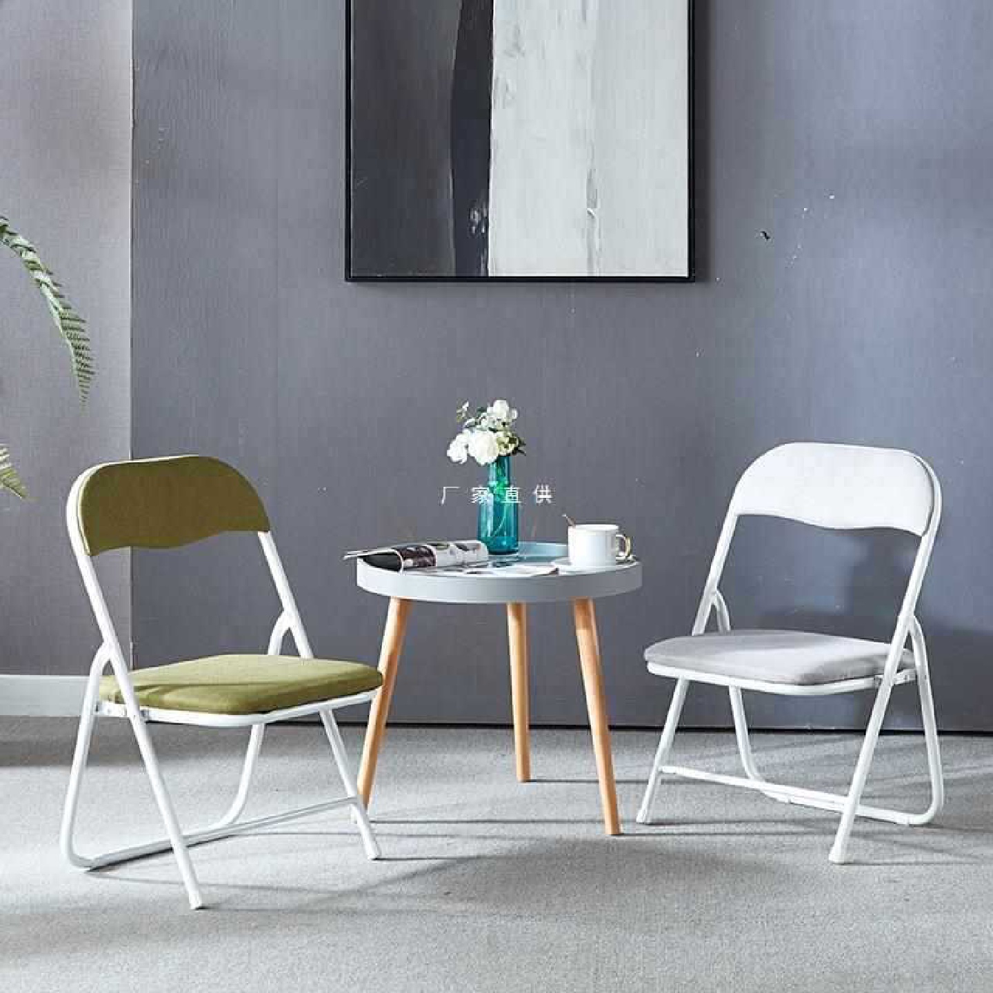 中高钓鱼折叠椅子30/35/40cm高成人矮椅家用靠背椅学习便携小凳子