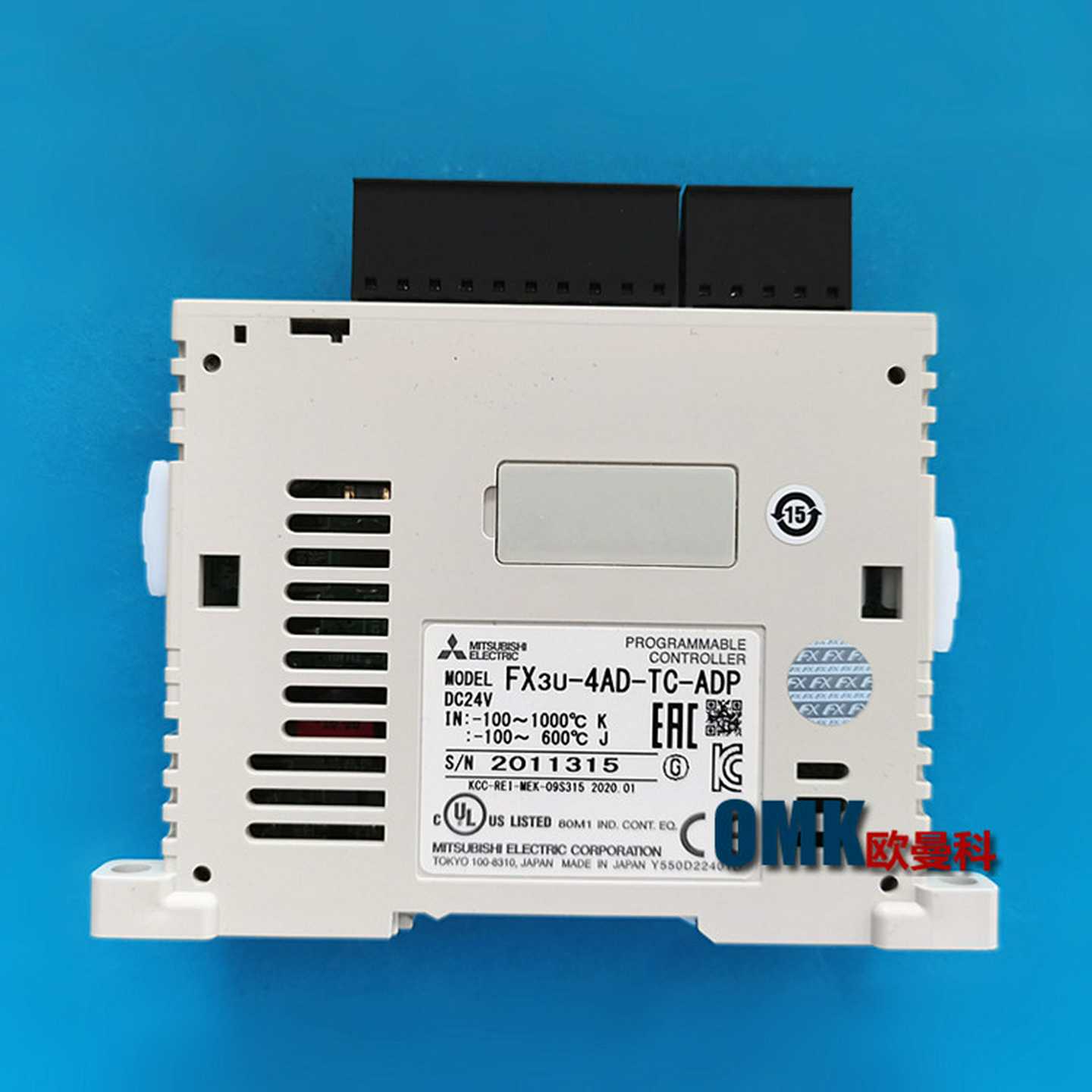 销售PLC模拟量温度控制器FX3U-4AD-TbC-ADP热电偶输入用模块