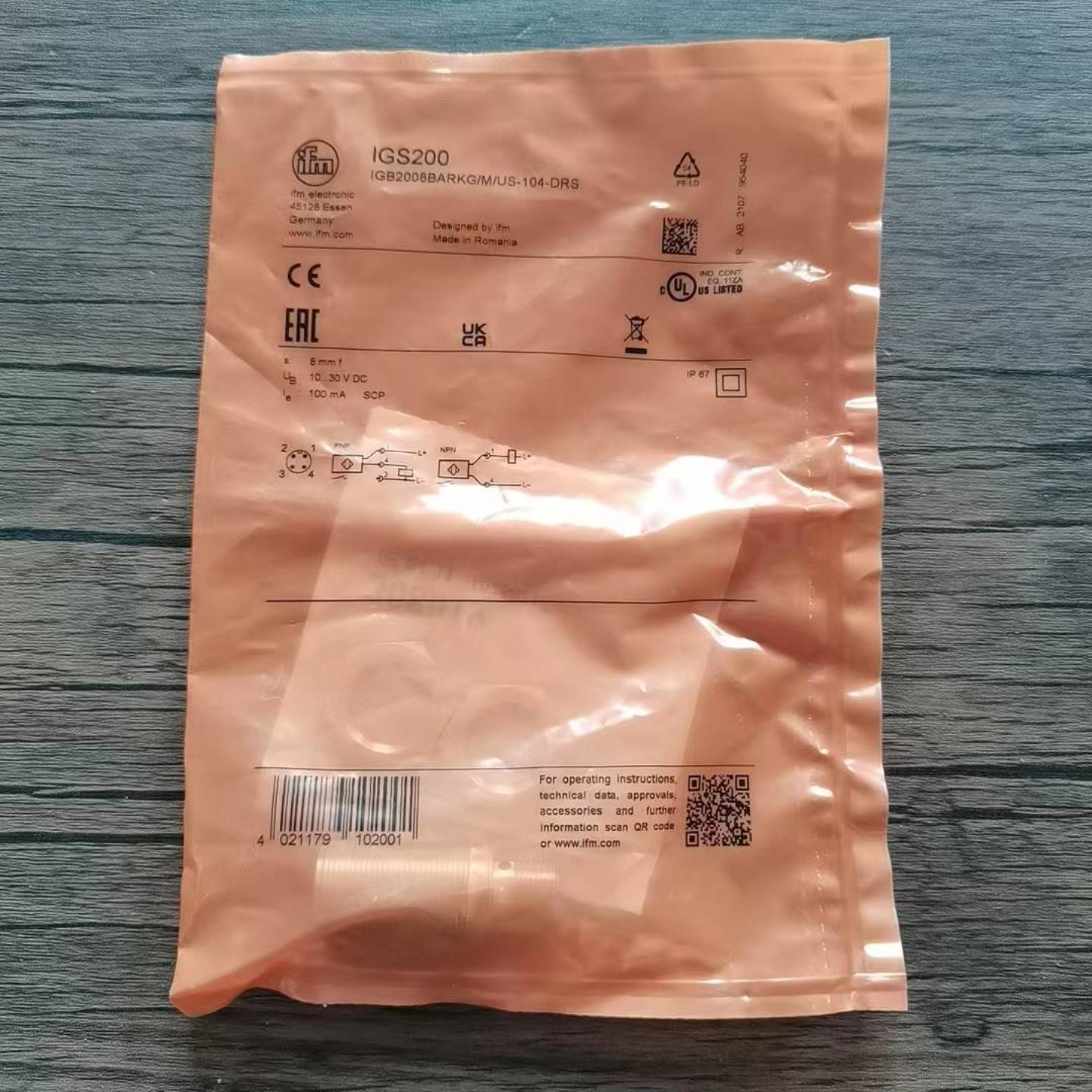 配件全新原装正品 IFM易福门 IGS200 接近开关 现货销售议价
