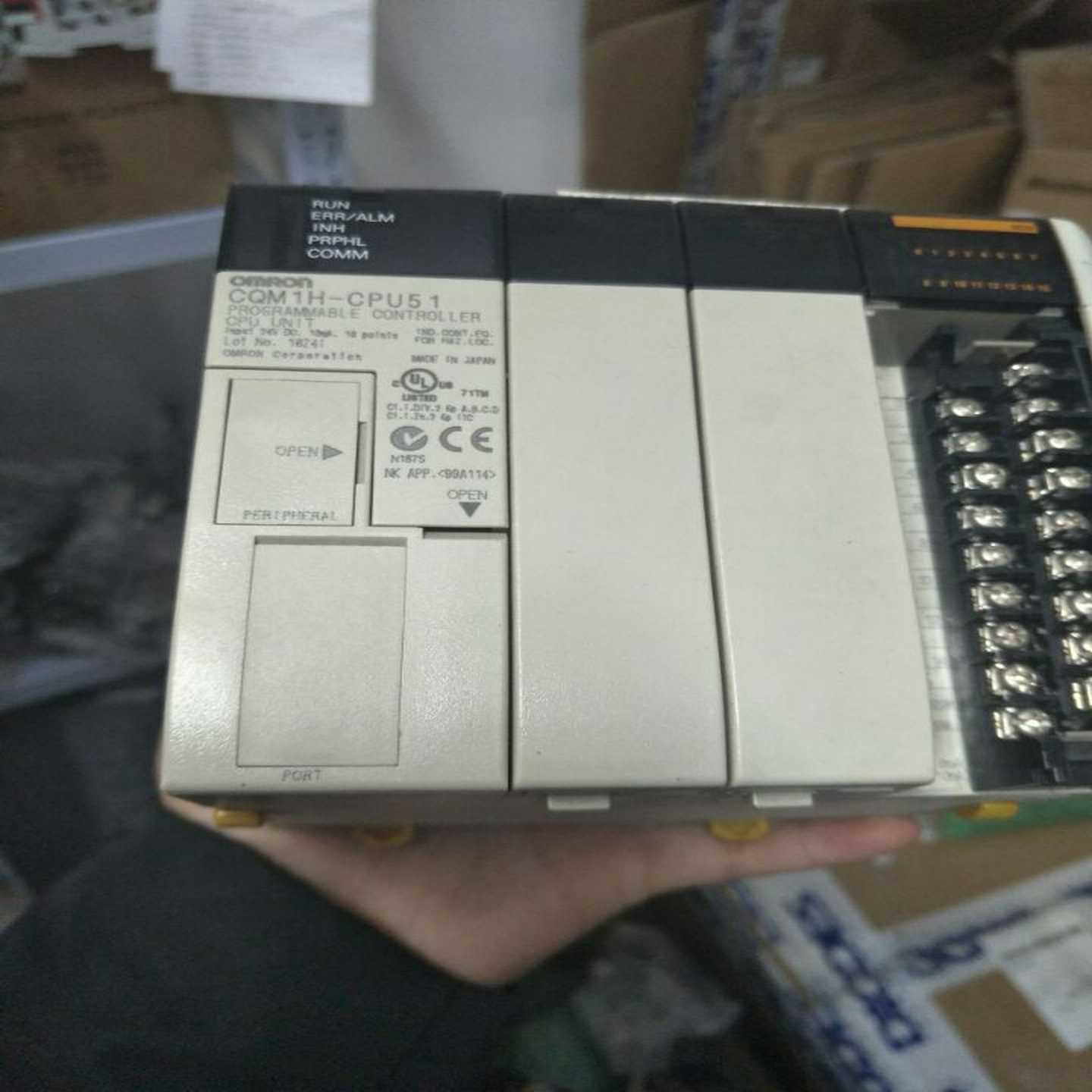 配件欧姆龙PLC模块CQM1H-CPU51 CQM1H-PLB21-1现货功能完好议价