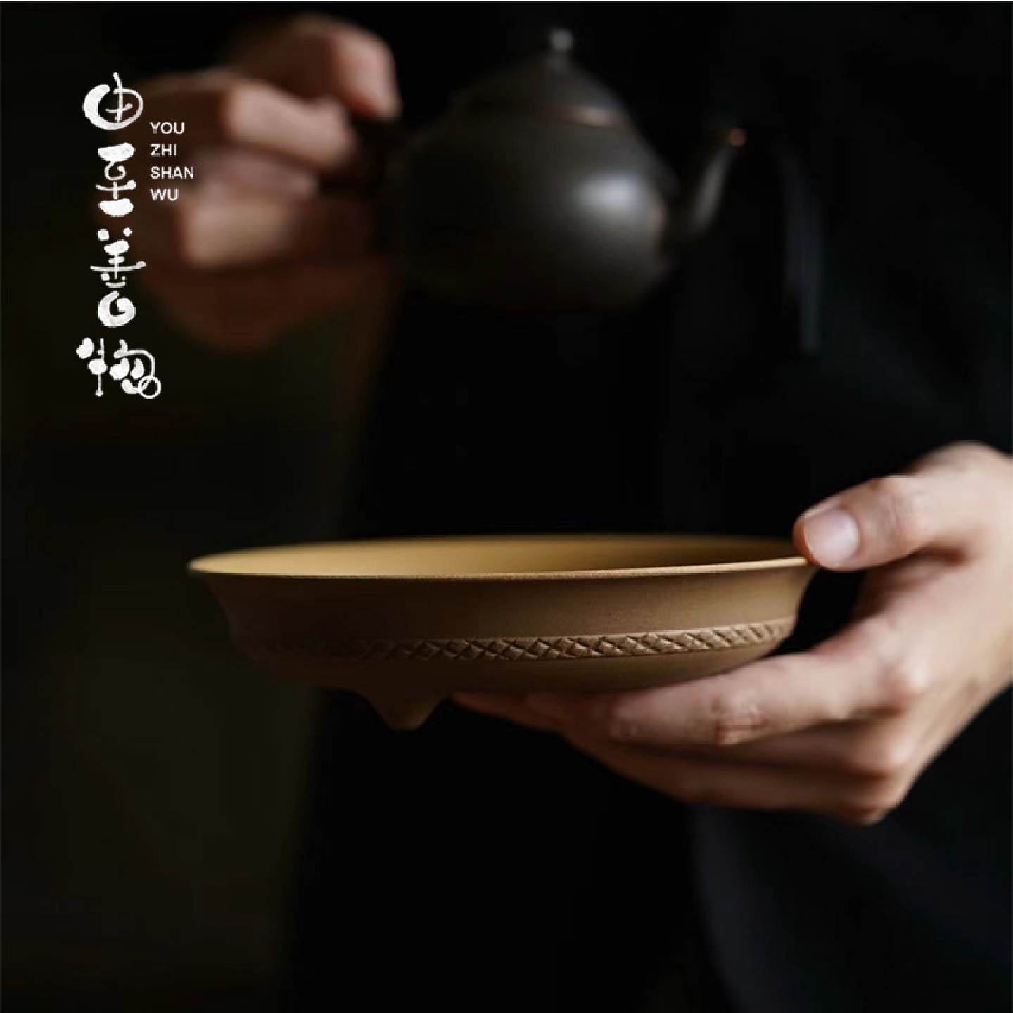 由至迷你家用紫砂干泡圆形壶承干泡盘茶承仿古茶具配件壶托茶托盘