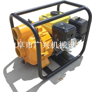 农用灌溉抽河水自吸泵工地泥浆污水抽水泵汽油四冲程排污泵