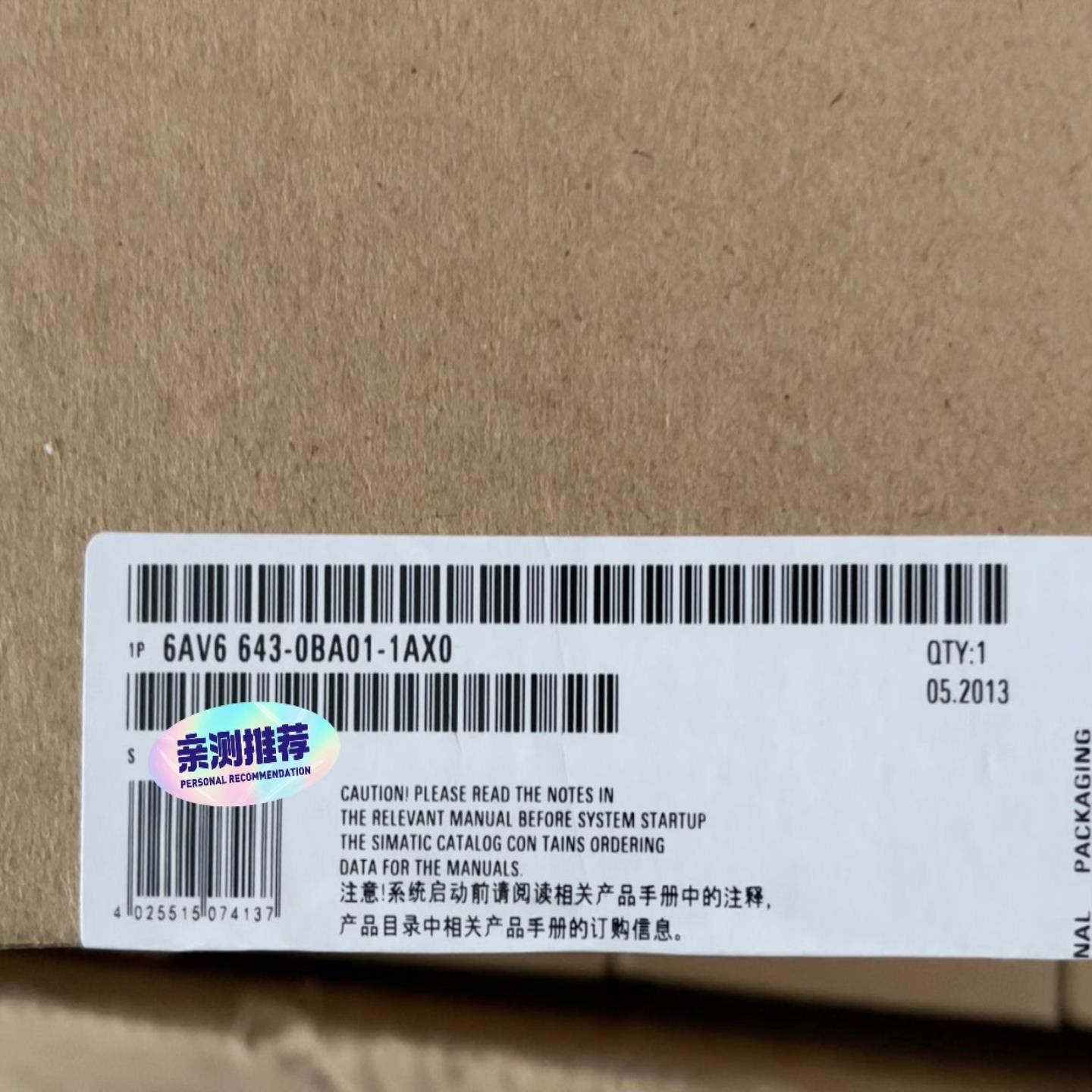 6AV6643-0BA01-1AX0当天发 （佳毅工控）