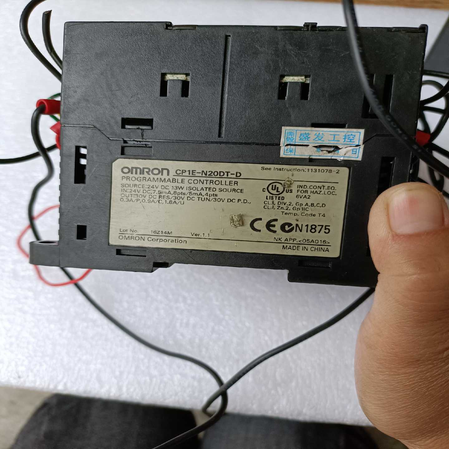 咨询-CP1E-N20DT-D成色如图所示功能实物
