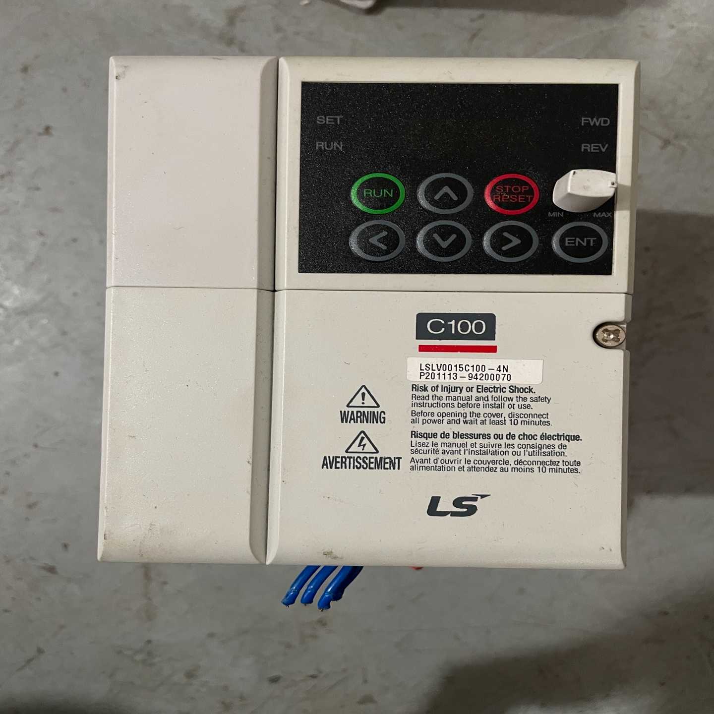 LG变频器LSLV0015C100-4N测试好 1.5KW一议价商品