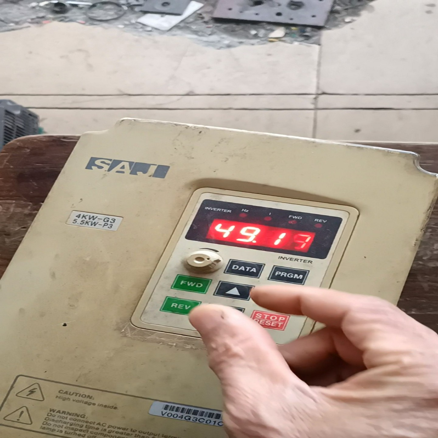 三晶变频器V004G3/V5R5P3系列，380伏4KW设备一议价商品