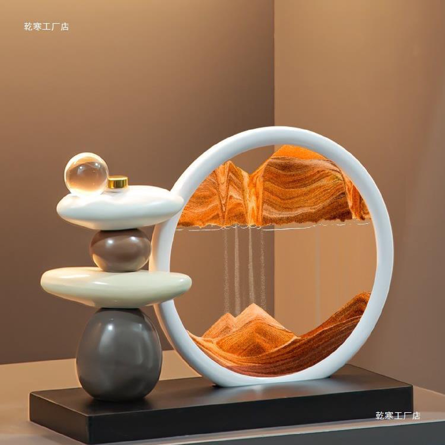 流沙画摆件客厅电视柜酒柜玄关轻奢装饰品办公室