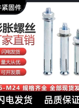 整箱批发镀锌膨胀螺丝国标金属膨胀螺栓膨胀螺丝内爆拉爆