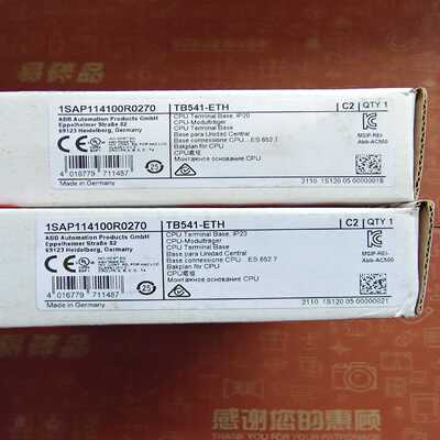 ABB CPU底板TB521-ETH CPU底座拍前询价