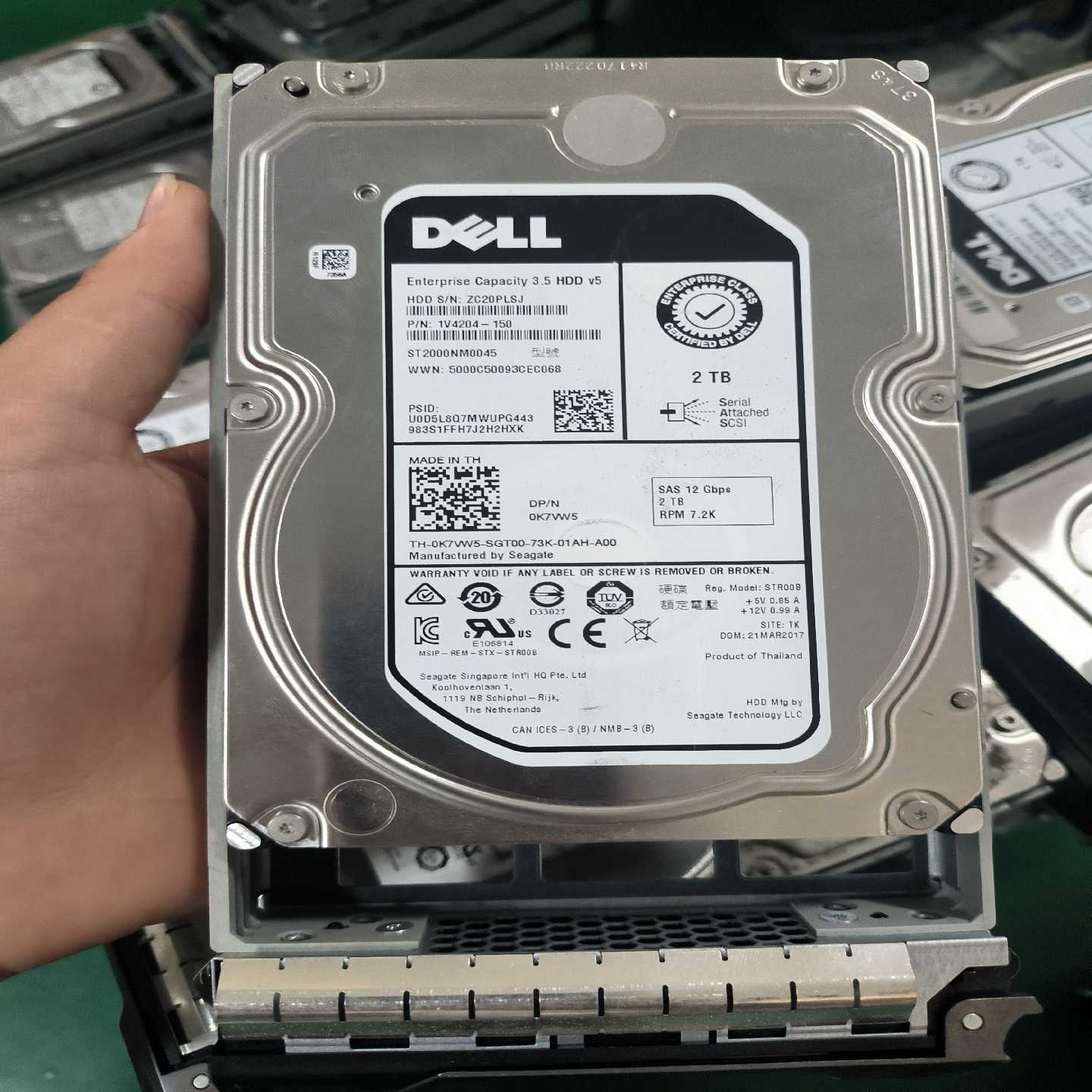 议价~DELL/戴尔 希捷  2T SAS  0K7VW5  ST