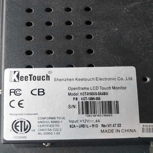 咨询-KeeTouch显示屏/一体屏KOT-0150US-SA4B