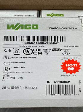 德国万可模块，WAGO万可，750-455100个，拍前询价