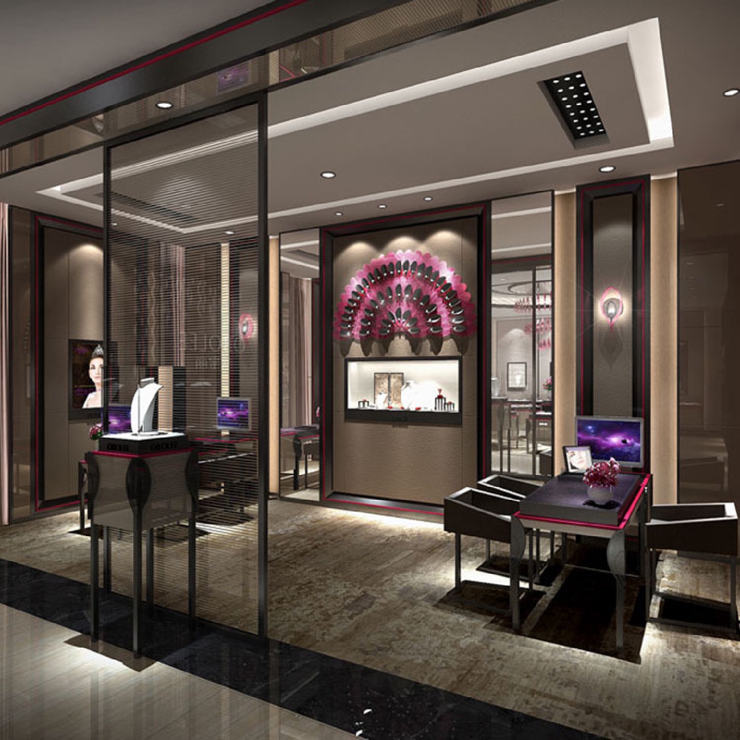 珠宝展示柜带灯玻璃柜台玉器文物展览陈列多功能烤漆产品柜