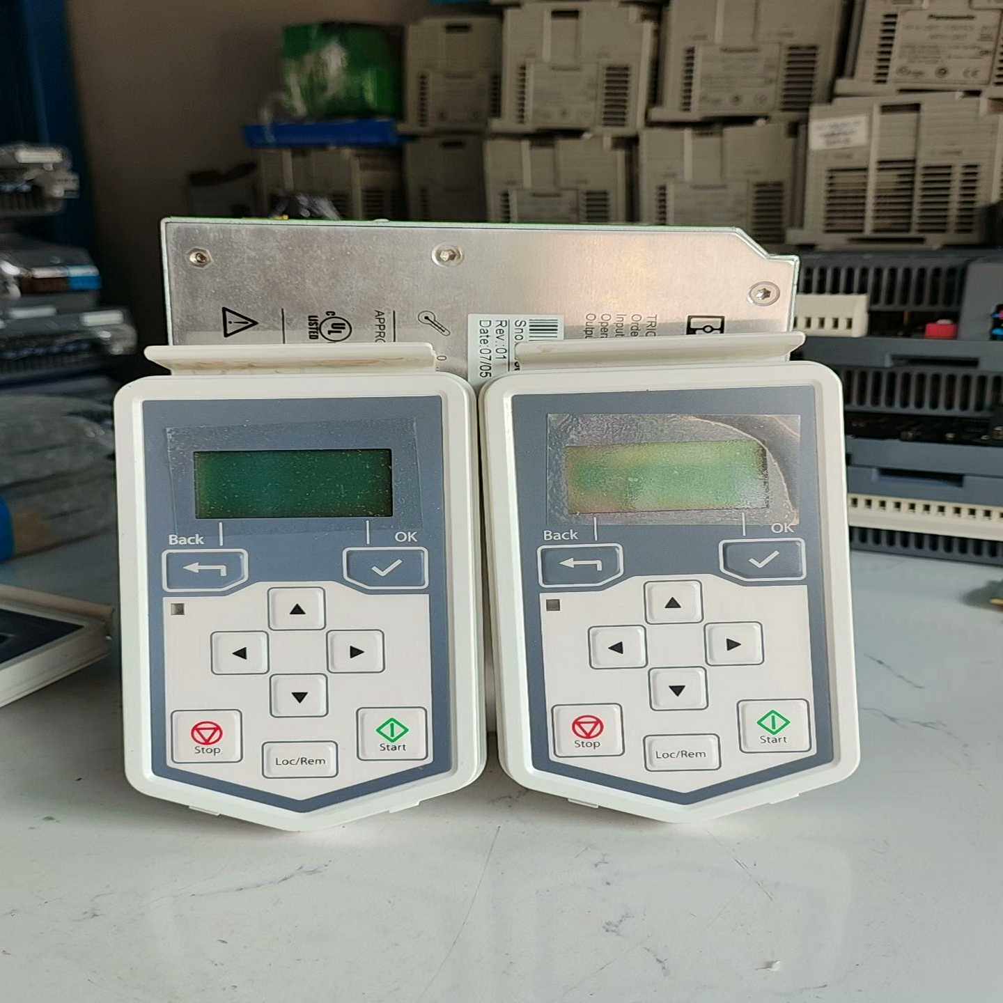 ABB变频器面板，ACS一BP一S，图片为实物，成色较好，包