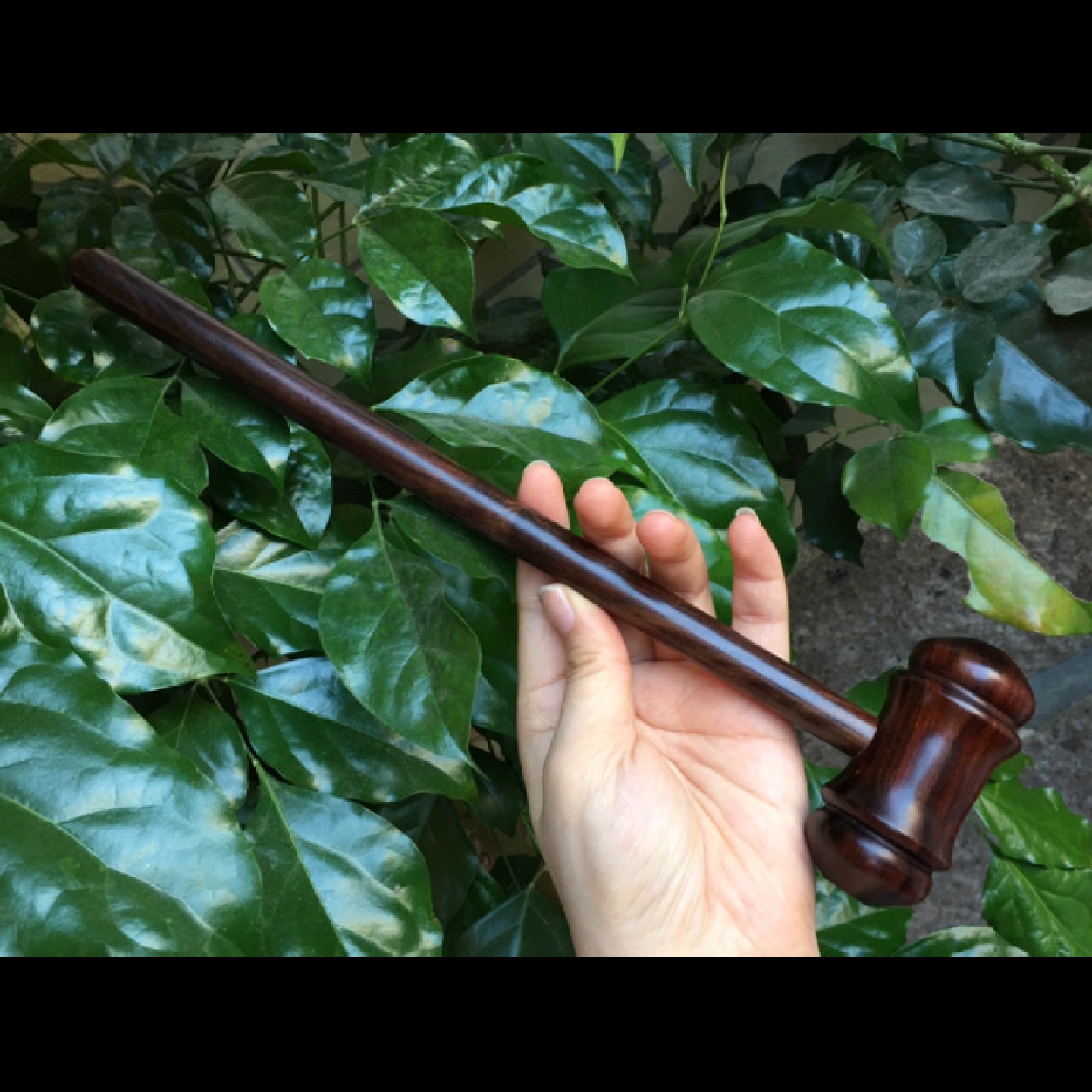 大红酸枝按摩锤中老年保健身疲劳锤劲部按摩敲打背部Y木质按摩锤