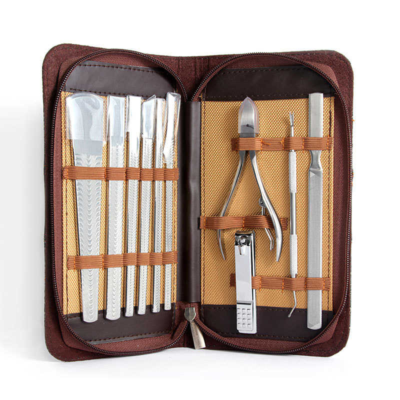 修脚刀10件套装扬州三把刀去死皮钳美容甲沟剪刮脚刀修甲修脚工具