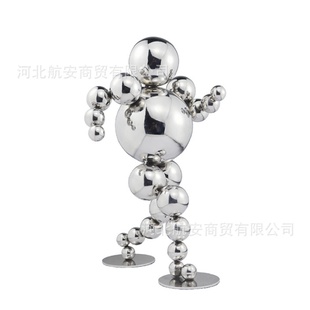 饰品工艺品摆件 现代简约创意金属工艺品摆件样板房售楼处桌面软装