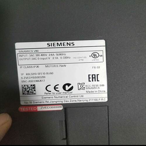 询价~6SL3210-5EF10-8UA0  V90变频器95新
