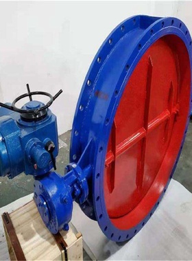 D341W-6P不锈钢涡轮中线通风蝶阀D341W不锈钢硬密封法兰蝶阀