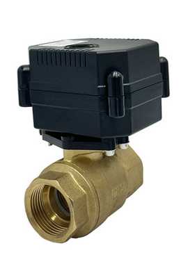 DN25DN15三通阀防水IP67丝扣内牙手自一体不锈钢微型电动球阀