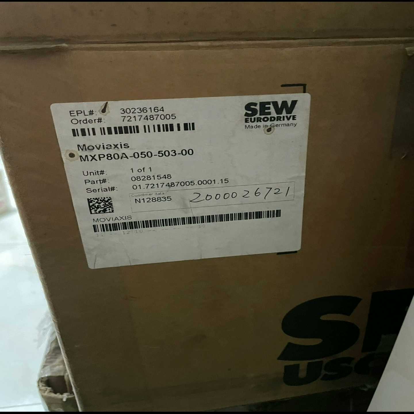 SEW MXP80A-050-503-00 （佳毅工控）