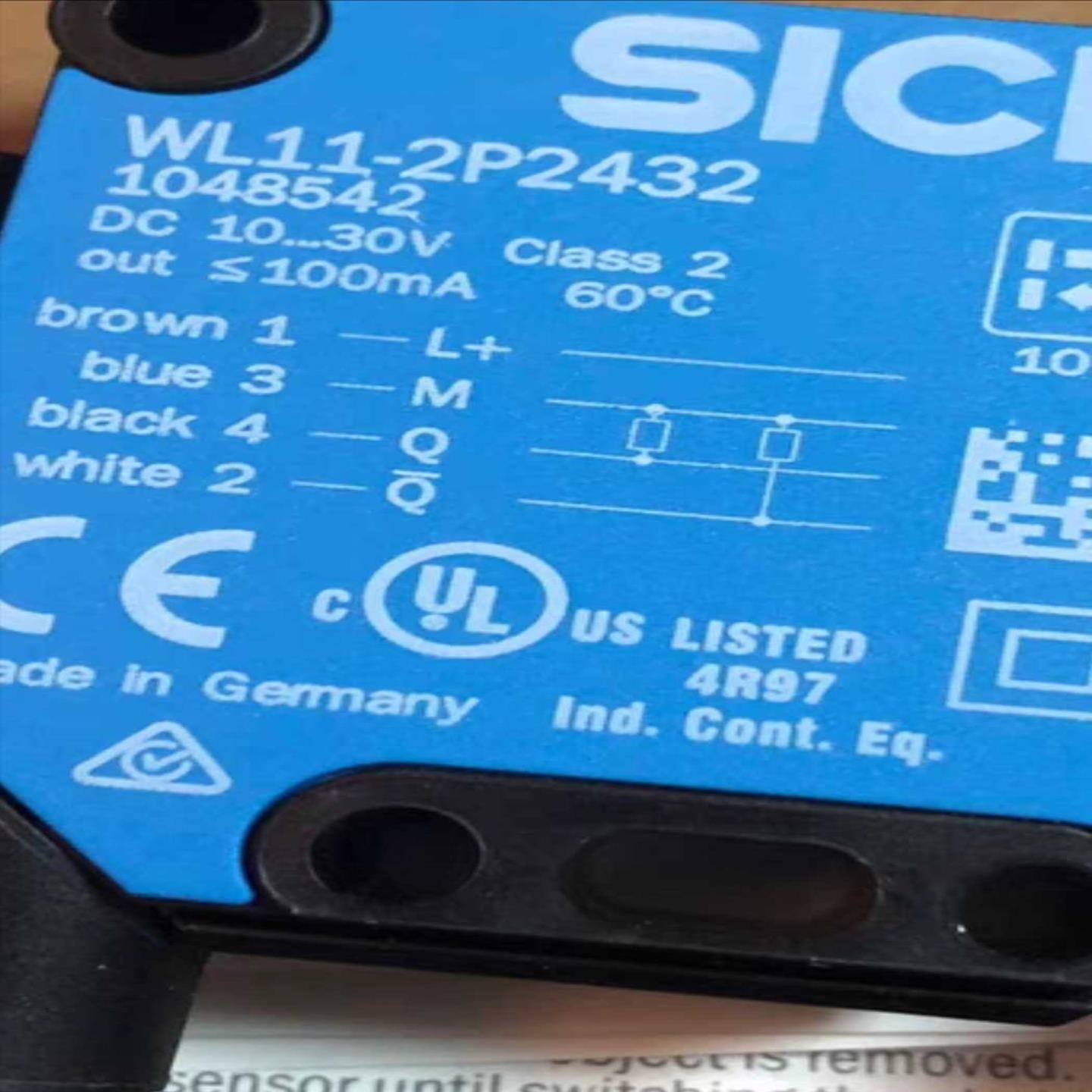WL11-2P2432德国SICK西克镜反射式光电开关询价