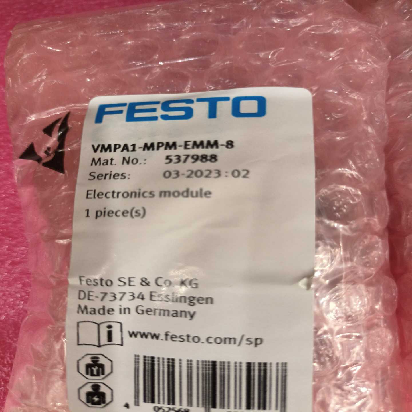 (议价)费斯托FESTO537988VMPA1-MPM-EMM-8