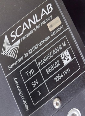 询价~SCANLAB德国振镜 intelliSCAN III 14