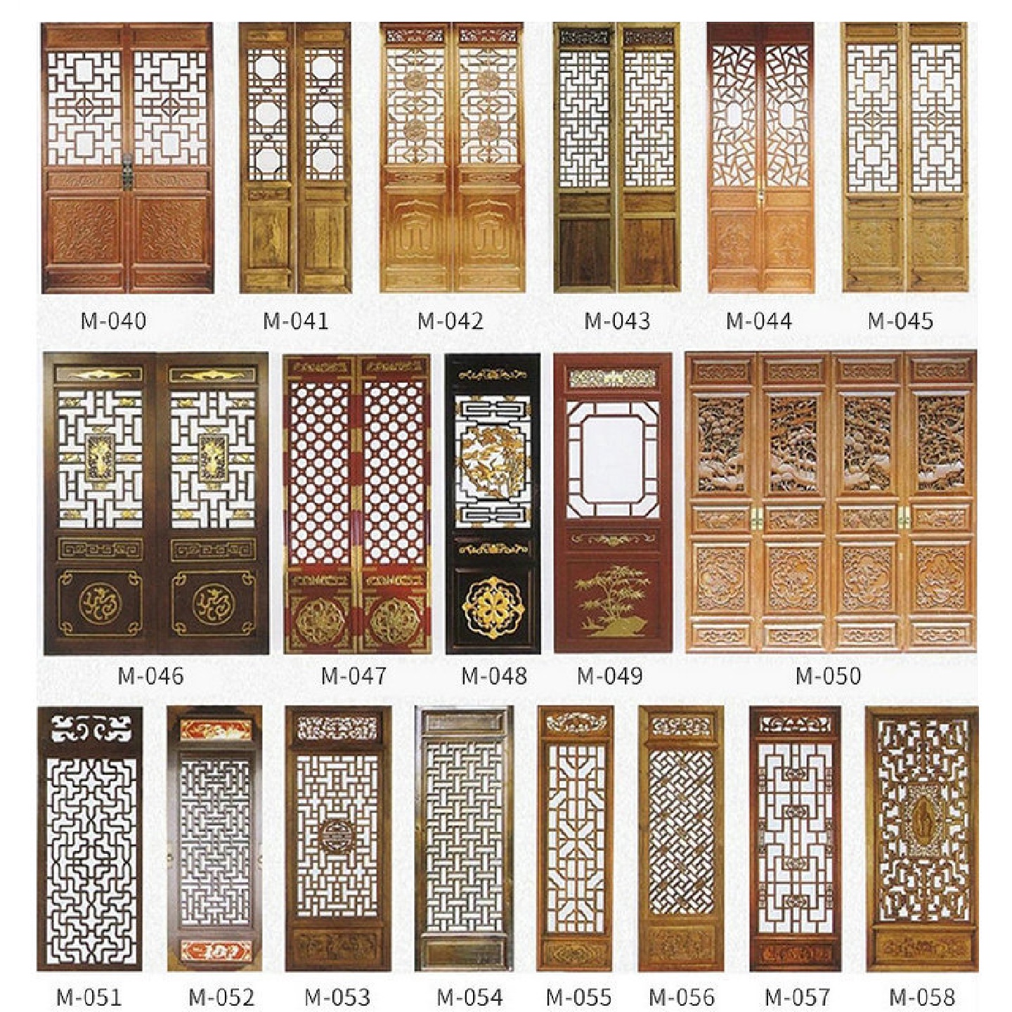 木雕中式实木仿古门窗屏风玄关隔断定四川厂家制作整木镂空花窗