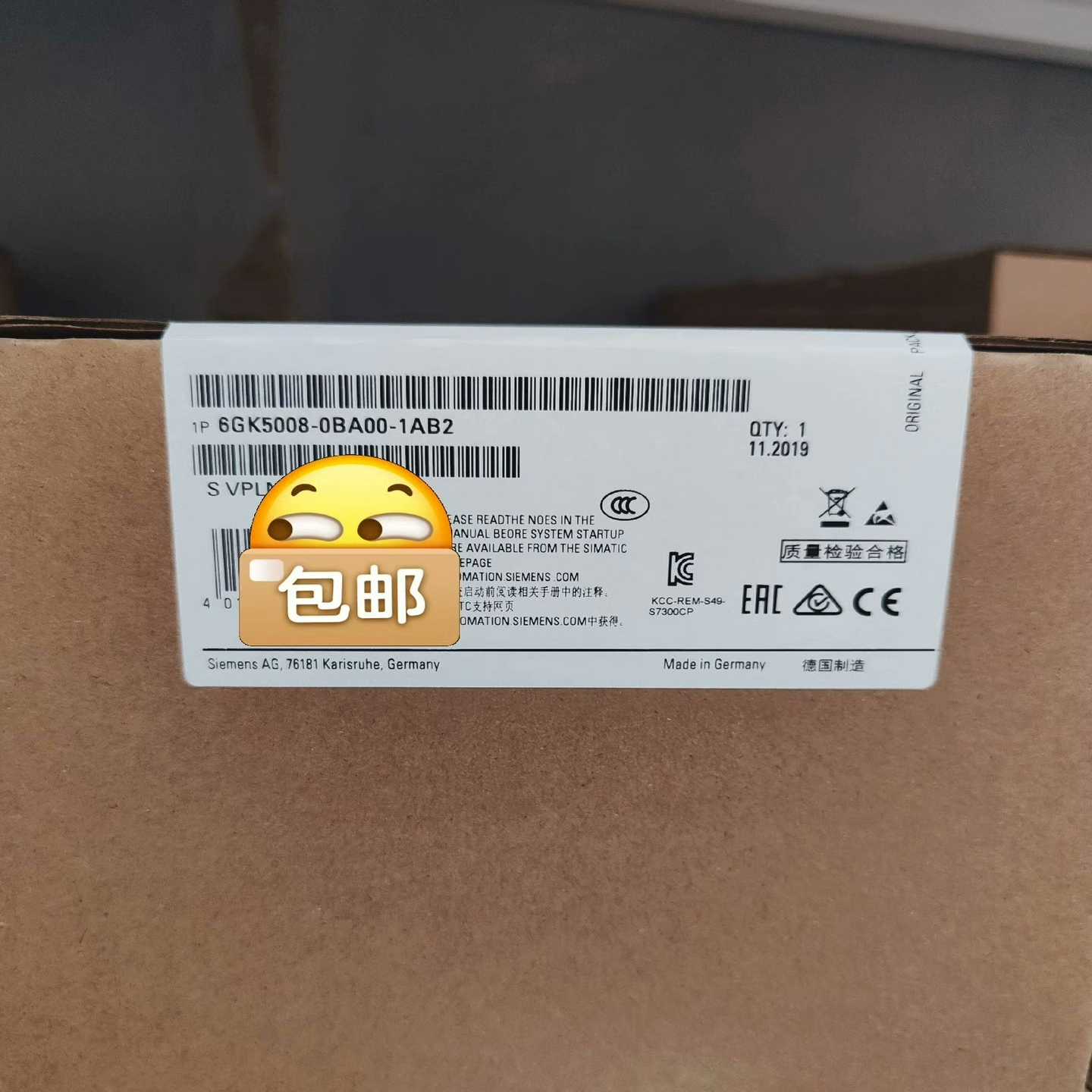 (询价)6GK5008-0BA00-1AB2 交换机 未拆