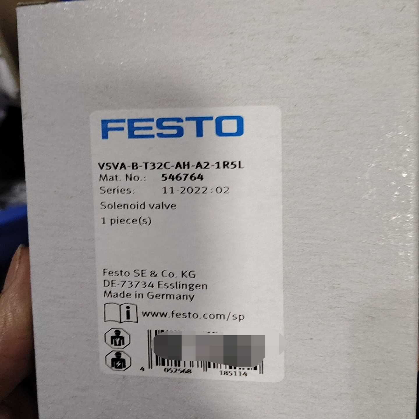 询价拍~FESTO费斯托VSVA-B-T32C-AH-A2-