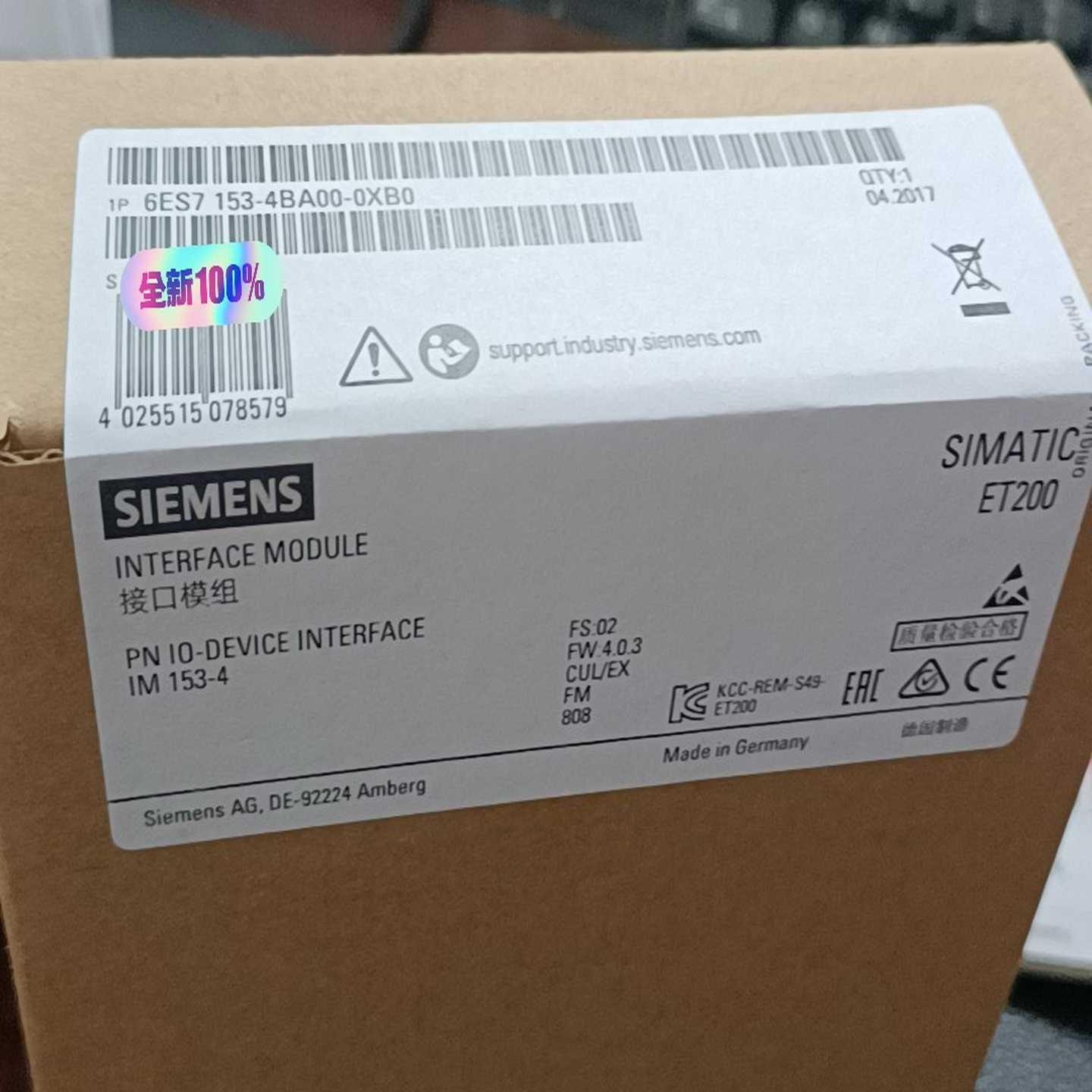 未开封6ES7153-4BA00-0XB0询价