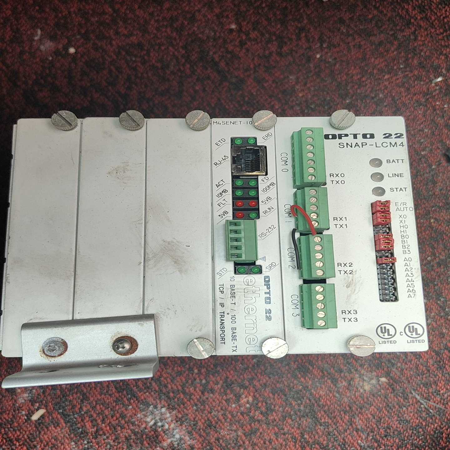 询价~OPTO22 SNAP-LCM4控制器,,功能正常,