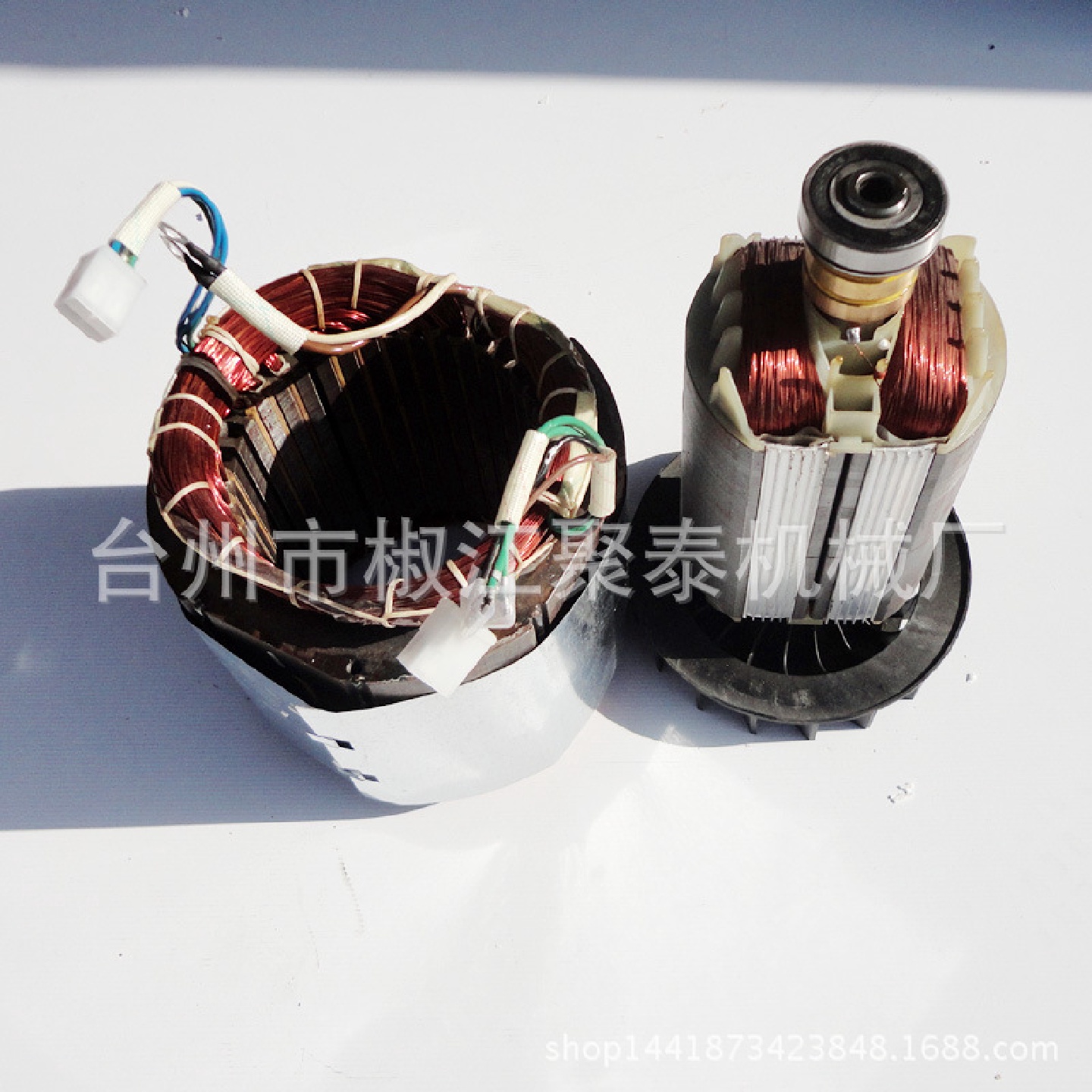 汽油发电机配件单相6KW电机总成6.5千瓦定子转子锭子