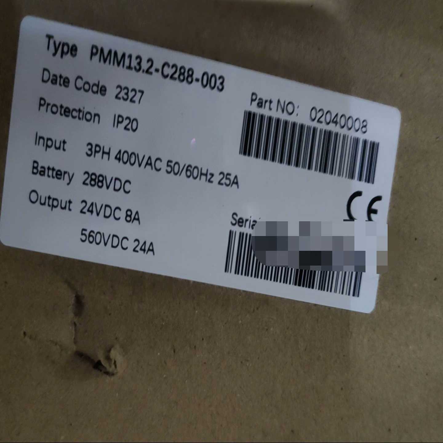 PMM13.2-C288-003，带包装询价